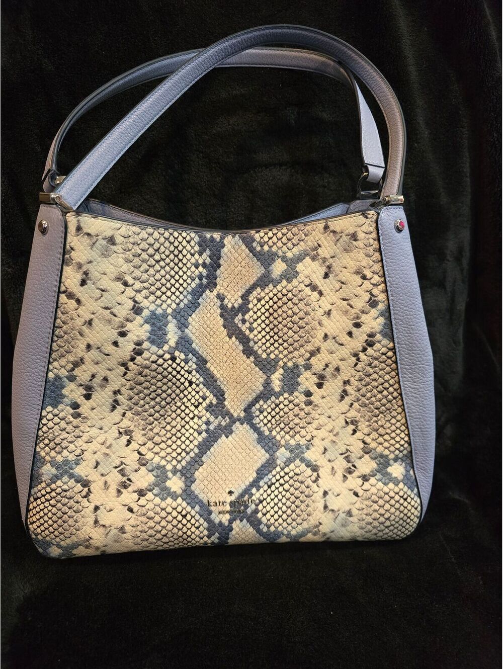 159. Kate Spade Leila Snake Embossed Shoulder Purse